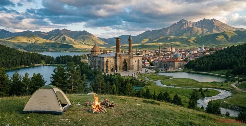Erzurum Kamp Yapılacak Yerler? Ücretli, Ücretsiz Kamp Alanları